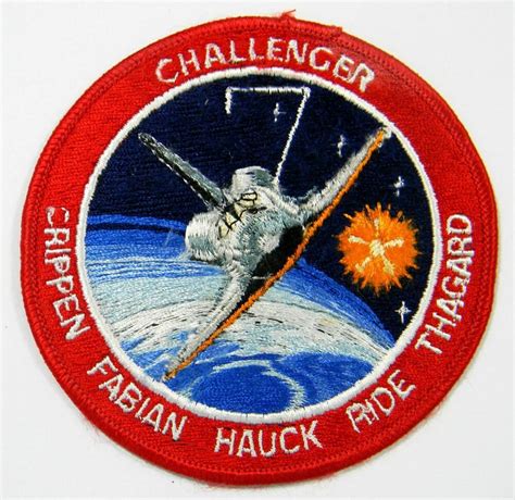 Vintage Original STS-7 Challenger NASA Space Shuttle Mission Crew Patch | Nasa missions, Nasa ...