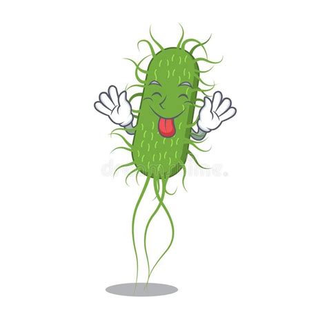 A mascot design of e.coli bacteria having confident gesture. Vector illustration #Sponsored , # ...