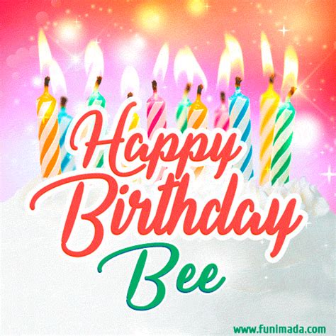 Happy Birthday Bee GIFs - Download on Funimada.com