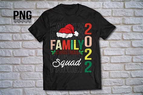 Family Christmas Squad 2022 Santa Hat Graphic by Boom Spider Blue ...