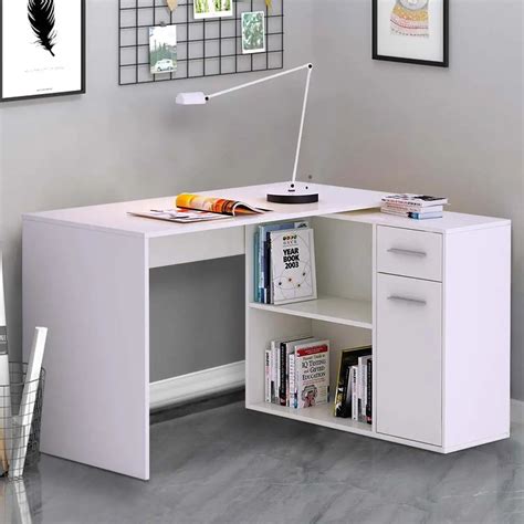 Multi-functional-L-Shaped-Corner-Computer-Desk-Table-Study-Table-PC ...