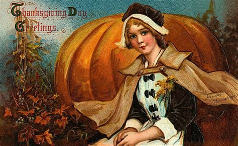 The Spooky Vegan: Vintage Thanksgiving Postcards