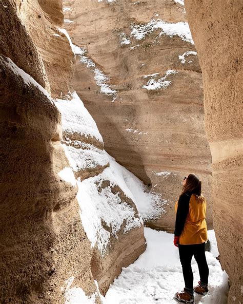 Slot canyons of Kasha-Katuwe Tent Rocks National Monument. One of the best hikes around Santa Fe ...