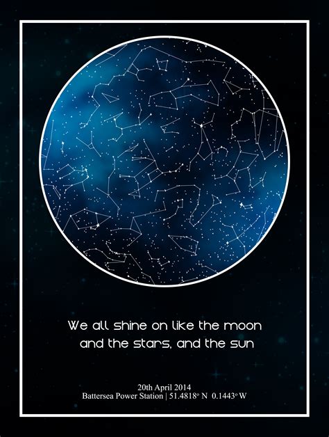 Constellation poster - JUST DOWNLOAD AND PRINT! DIGITAL FILE! Star map it's unique gift for any ...