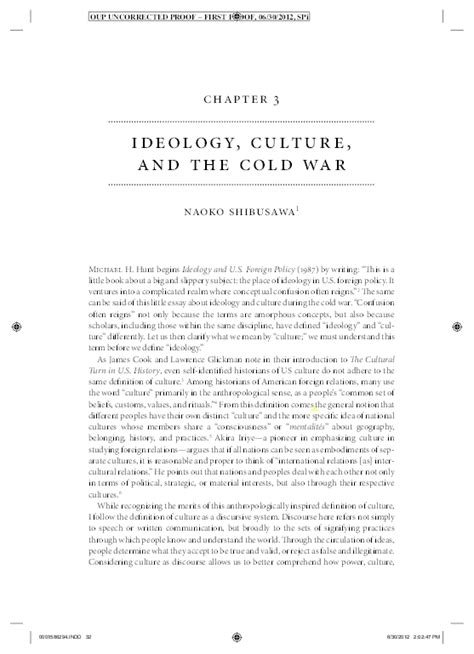 (PDF) Ideology, Culture, and the Cold War