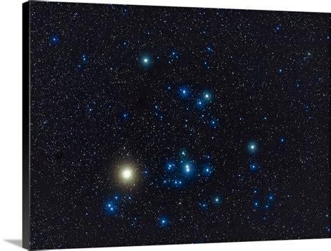 The Hyades Star Cluster With The Red Giant Star Aldebaran Wall Art ...