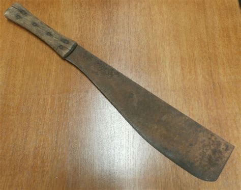 Antique VILLAGE BLACKSMITH 21 3/4” Long Corn Cane Knife 6 Pins Farm ...