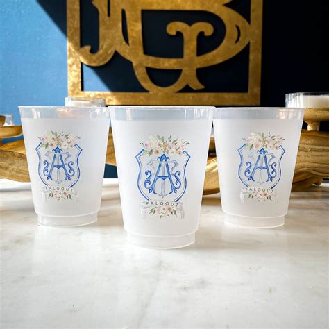 Full Color Frost Flex Cups Personalized Wedding Cups - Etsy | Frost ...