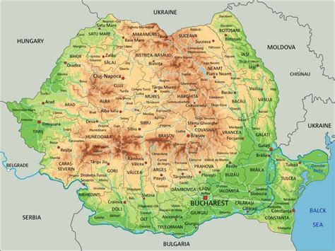 Mapas de Rumanía: ciudades, regiones, ríos. Mapas politicos y fisicos.