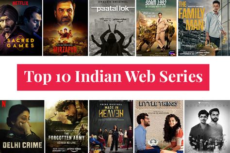 Lights, Camera, Watchlist! Our Top 10 Must-Watch Indian Web Series