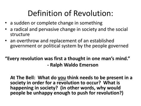 PPT - Definition of Revolution: PowerPoint Presentation, free download - ID:2201018