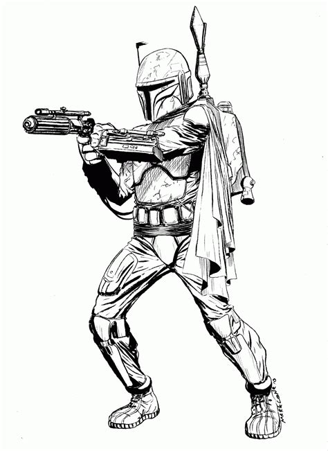 Star Wars Boba Fett Coloring Pages - Coloring Home