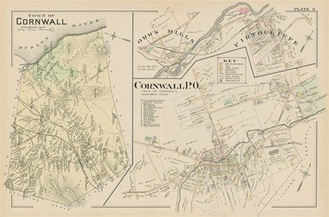 CORNWALL, New York 1903 Map - Replica or Genuine Original