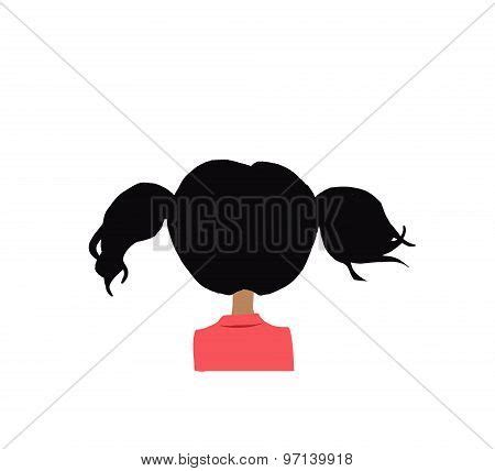 Cartoon Girl Back Head Image & Photo (Free Trial) | Bigstock