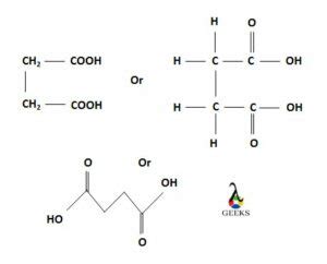 Succinic Acid Structure: Detailed Explanations - LAMBDAGEEKS