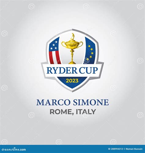 Ryder Cup Golf Tournament Logo Vector Illustration Editorial ...