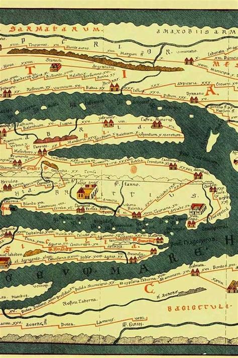 Konrad Peutinger - Tabula Peutingeriana Roman map