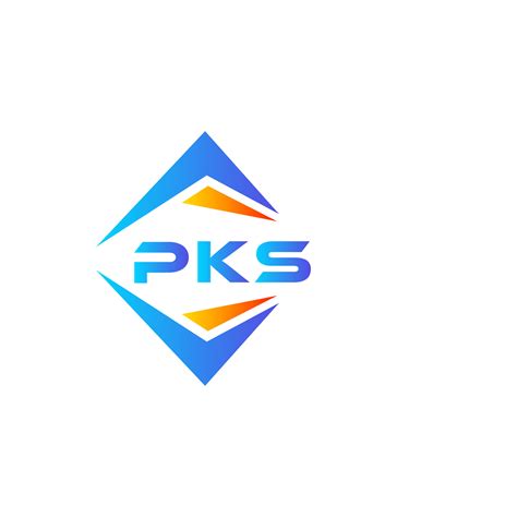 PKS abstract technology logo design on white background. PKS creative initials letter logo ...