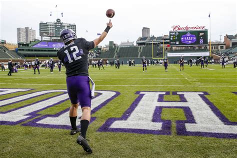 Wrigley Field transformed to football field for Northwestern-Purdue game