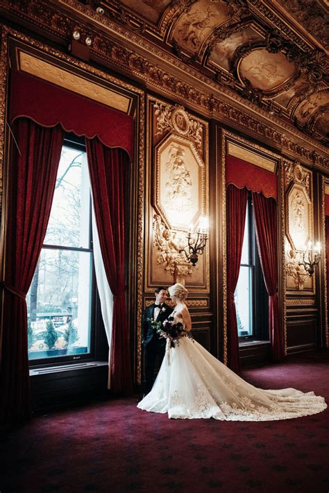 Elegant New York City winter wedding at The Metropolitan Club | Real Weddings | 100 Layer Cake