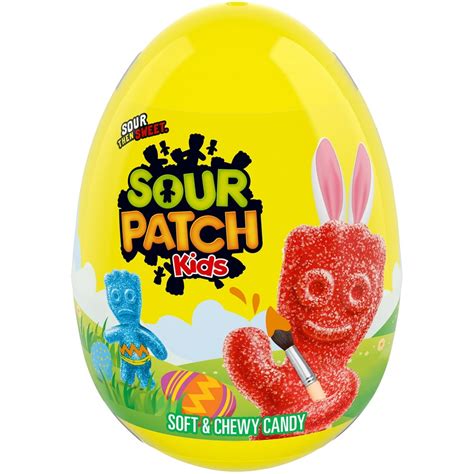 SOUR PATCH KIDS Soft & Chewy Easter Candy, 1 Easter Egg - Walmart.com ...