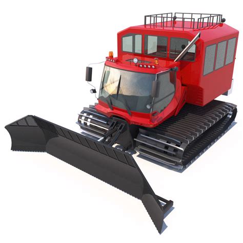 3d snowcat pistenbully 600 passengers model