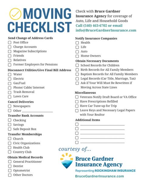 Moving Checklist – Gotilo