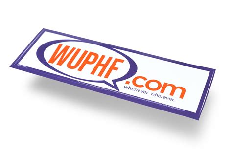 The Office Wuphf.Com 8.25x2.75 inch Sticker | Free Shipping - Toynk Toys