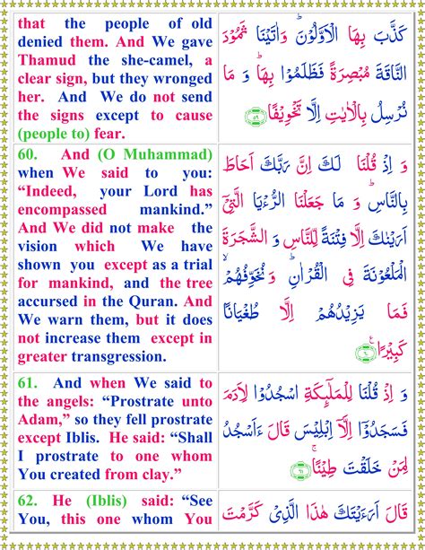 Surah Bani-Israil (English) - Page 2 of 3 - Quran o Sunnat