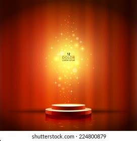 Spotlight Effect Red Scene Background Stock Vector (Royalty Free) 224800879 | Shutterstock