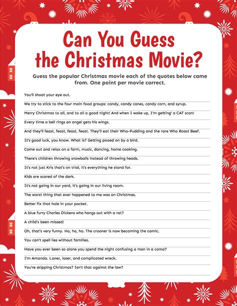 3 Christmas Movie Trivia Games {Free Printable} - Play Party Plan