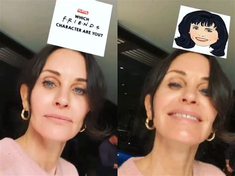 Courteney Cox Tried Out a Viral 'Friends' Instagram Filter - Business Insider