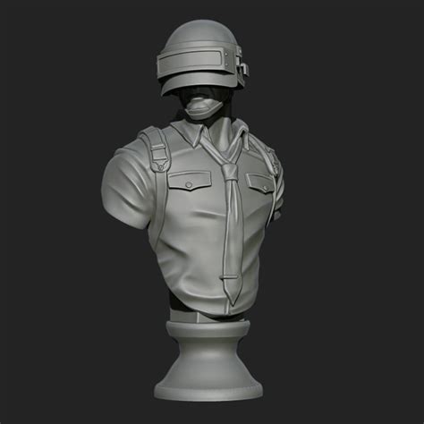 Pubg bust 3D model 3D printable | CGTrader