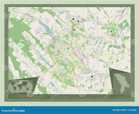 Chisinau, Moldova. OSM. Major Cities Stock Illustration - Illustration ...