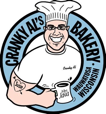 Cranky Al's Bakery Logo Design | Cartoon logo design for loc… | Flickr
