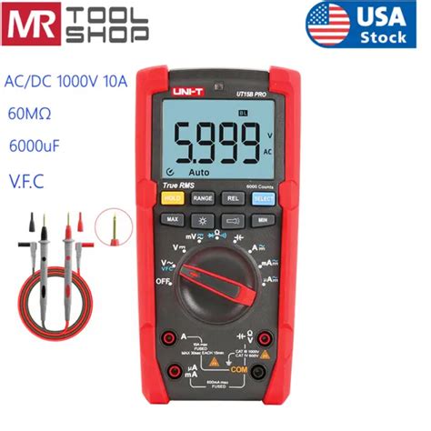 UNI-T TRUE RMS Multimeter Digital AC/DC Voltmeter Ammeter Cap VFC Test UT15B PRO $87.29 - PicClick