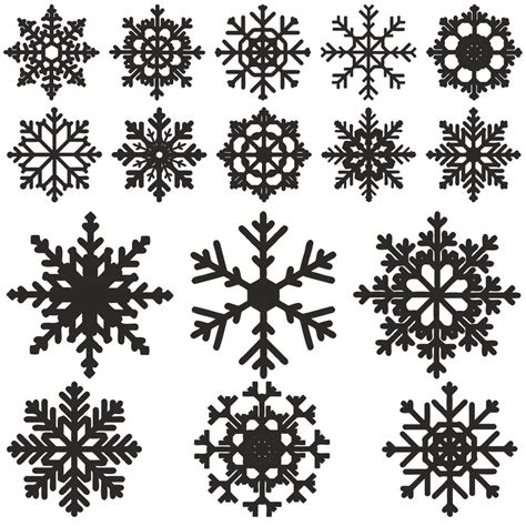 Snowflake vector Free Vector – File Cnc Free Download