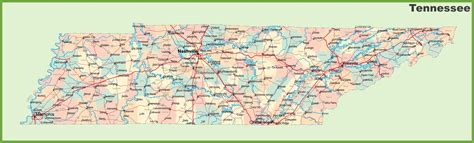 Tennessee Map With Cities