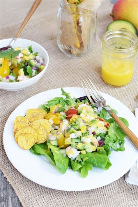 Ceviche Salad With Mango Vinaigrette - Living Loving Paleo