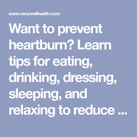 How to Prevent Heartburn | Heartburn, Prevention, Health fitness