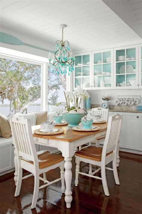 White dining room #Beachcottagestyle | Coastal dining room, Home, Beach house decor