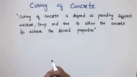 Concrete Curing | Methods of Curing Concrete |Curing Time of Concrete ...