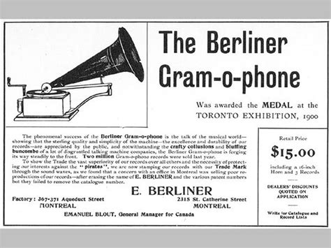 Emile Berliner Inventor of the Gramophone