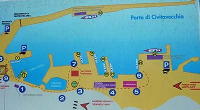 Port Map - Civitavecchia Photo Gallery