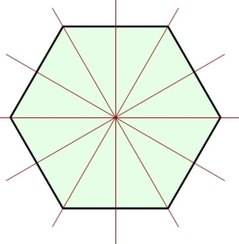 draw a regular hexagon and draw its line of symmetry - Brainly.in