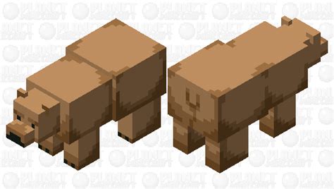 Brown bear Minecraft Mob Skin