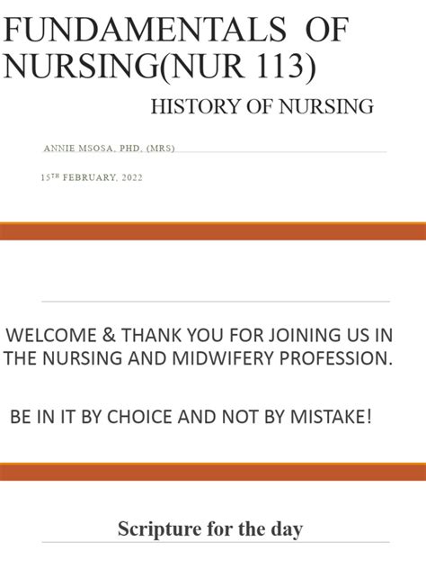 22 HISTORY OF NURSING (NUR 113) Edited | PDF | Nursing | Hospital