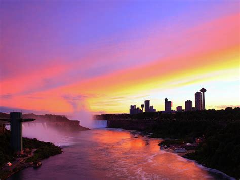 Niagara Falls at sunset Photograph by Alex Nikitsin | Pixels