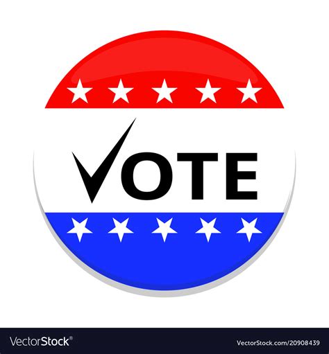 Election day label Royalty Free Vector Image - VectorStock