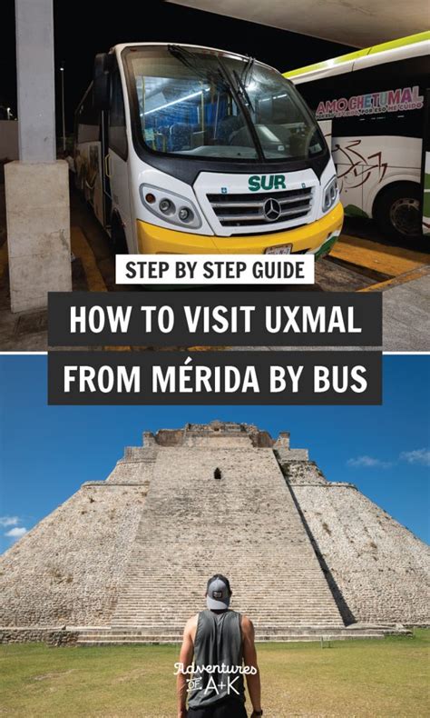 How to get from Mérida to Uxmal by BUS (step by step instructions)